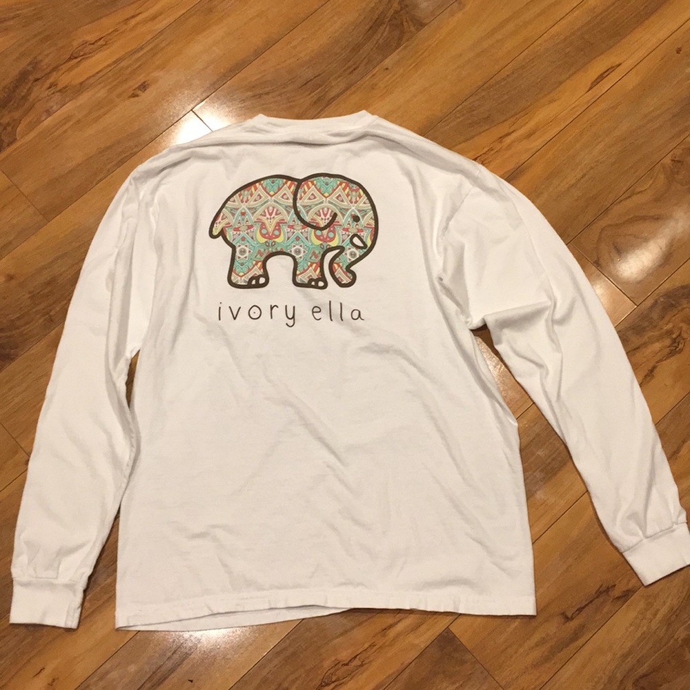 Size medium ivory Ella long sleeve T-shirt